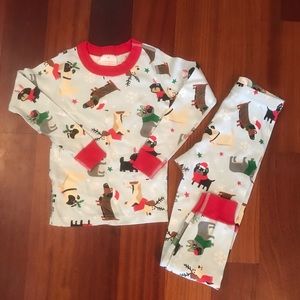 Hanna Anderson Christmas organic pj set